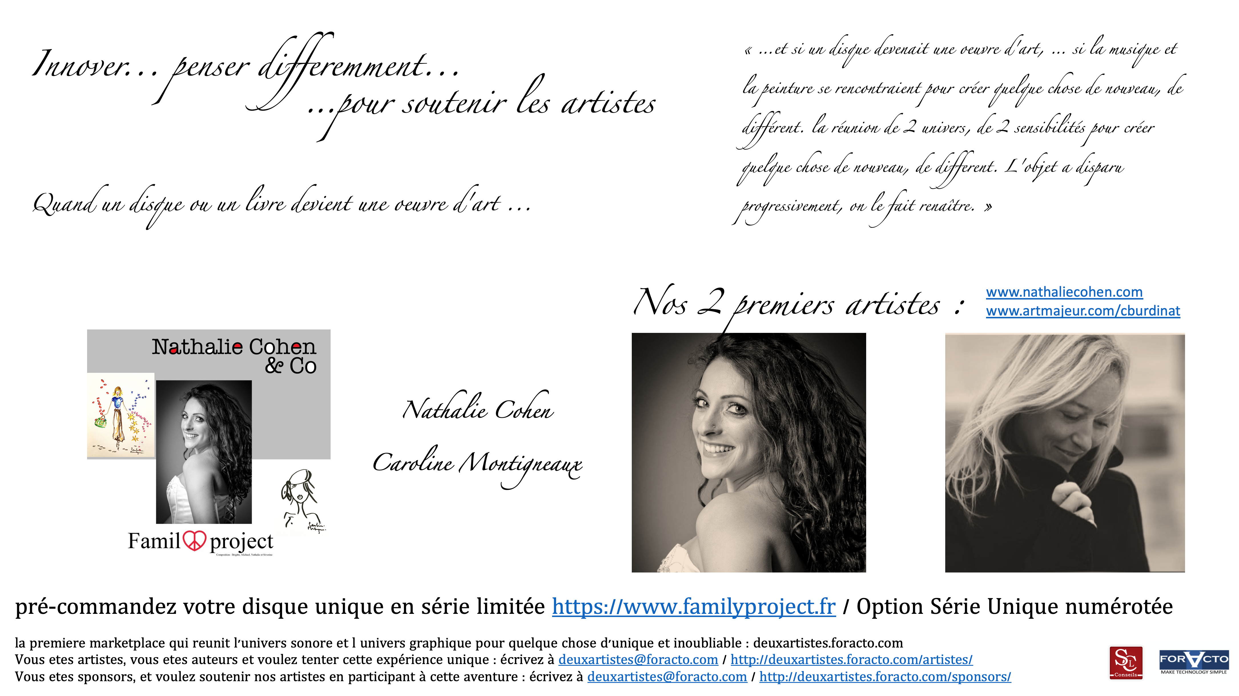 publicité deux artistes